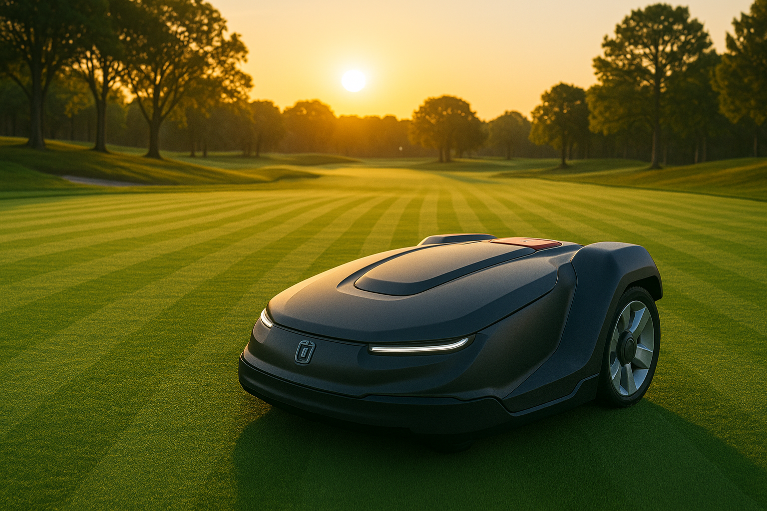 Fairway finish at sunrise